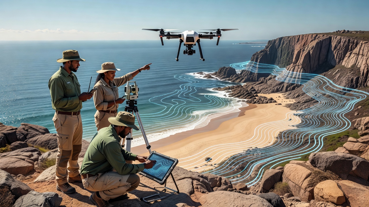 Tracing Drone-Assisted Surveying Techniques for Refining Coastal Contour Lines in Southern African Mapping Projects